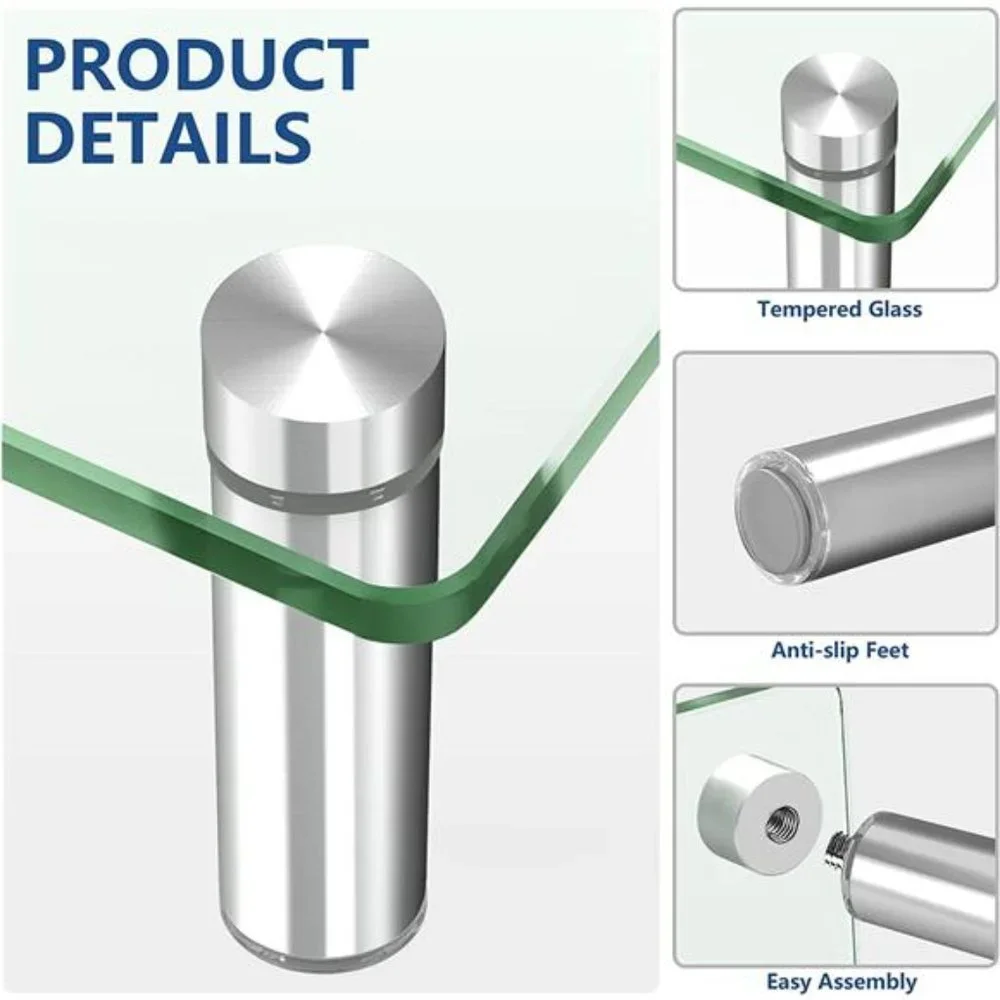 Dual Glass Monitor Stand Riser, 2 Pack Computer Monitor Riser - Picture 3 of 6